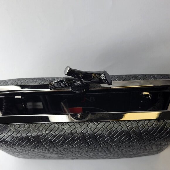 Elegant Evening Black Clutch Purse Cocktail Purse Wedding Evening Purse - Picture 11 of 11